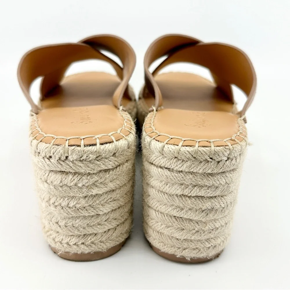 Splendid Luisa Platform Espadrille Sandal Women’s Size 11 Leather Suede Upper